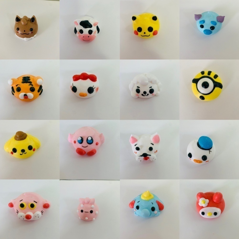 (百佳烘培)可愛造型馬林糖👍造型可選擇!婚禮小物~可蛋糕裝飾👍金線單顆包裝~10顆出貨-細節圖3