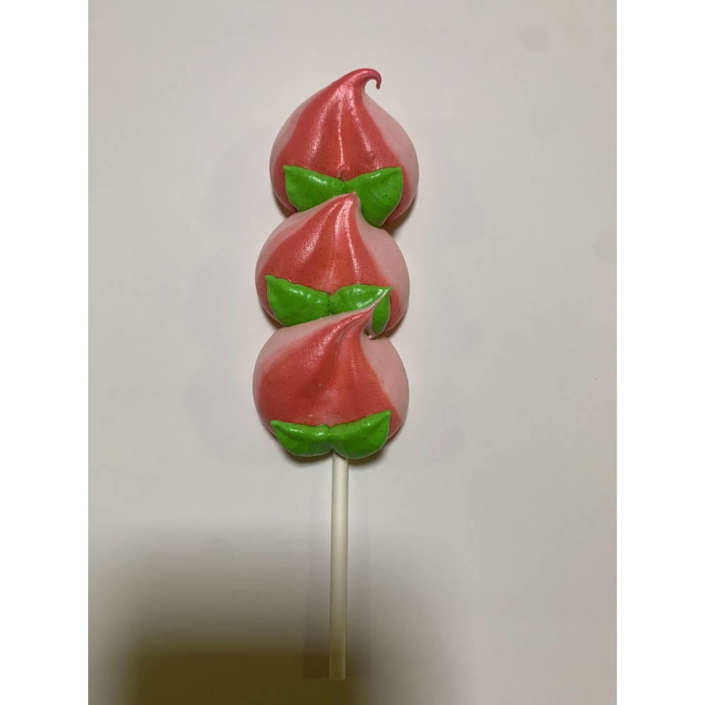 壽桃馬林糖棒棒糖、一支3顆壽桃-細節圖2