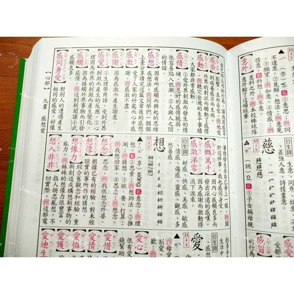 《兔媽咪》【現貨快速出貨】(25K)世一-彩色新編國語辭典(綠)-細節圖6