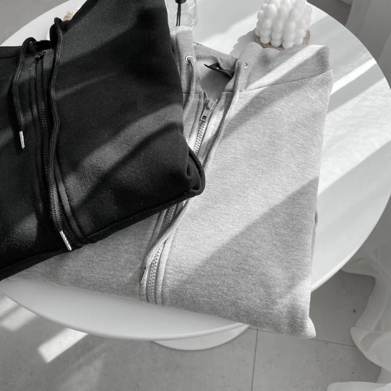 《JRCSTORE》🇰🇷韓國高質感重磅內刷毛連帽抽繩外套 黑灰杏3色 版型寬鬆 男女穿搭 流行款式 秋冬系列 辦公室-細節圖7