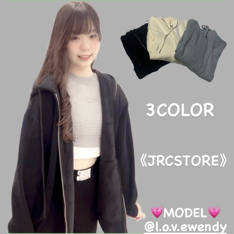 《JRCSTORE》🇰🇷韓國高質感重磅內刷毛連帽抽繩外套 黑灰杏3色 版型寬鬆 男女穿搭 流行款式 秋冬系列 辦公室-細節圖8