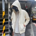 《JRCSTORE》🇰🇷韓國高質感重磅內刷毛連帽抽繩外套 黑灰杏3色 版型寬鬆 男女穿搭 流行款式 秋冬系列 辦公室-規格圖9