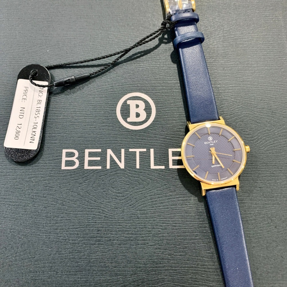 (Little bee小蜜蜂精品)Bentley 賓利 石英款 女款金殼皮錶-細節圖2