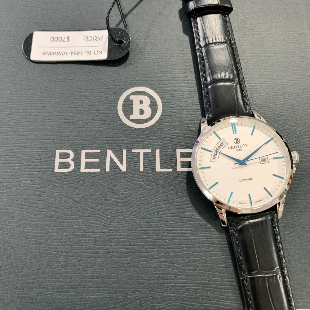 (Little bee小蜜蜂精品)Bentley 賓利 素面石英皮錶-細節圖2