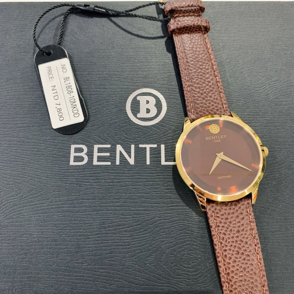 (Little bee小蜜蜂精品)Bentley 賓利 石英皮錶-細節圖2