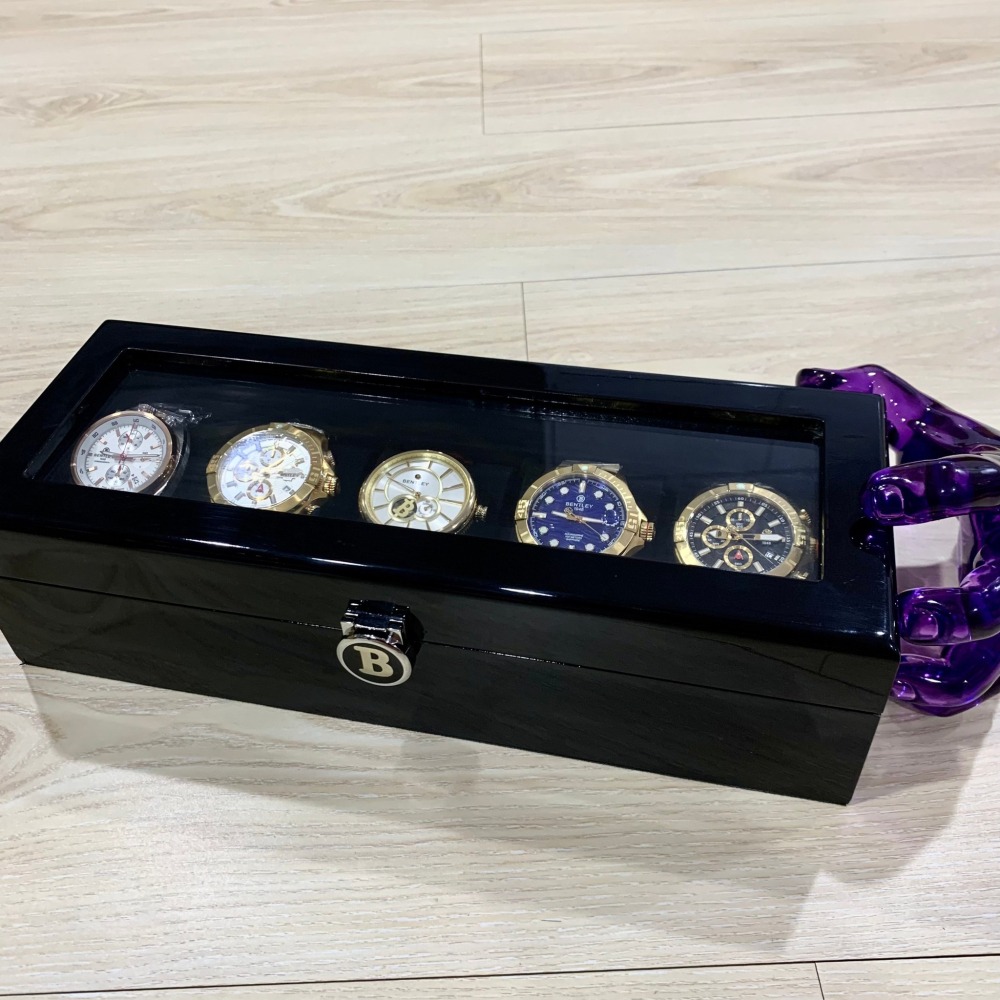 【賓利｜全新】現貨 BENTLEY 純 錶盒 收藏盒 收納盒 5入錶盒｜Little Bee 小蜜蜂精品 原價19800-細節圖2