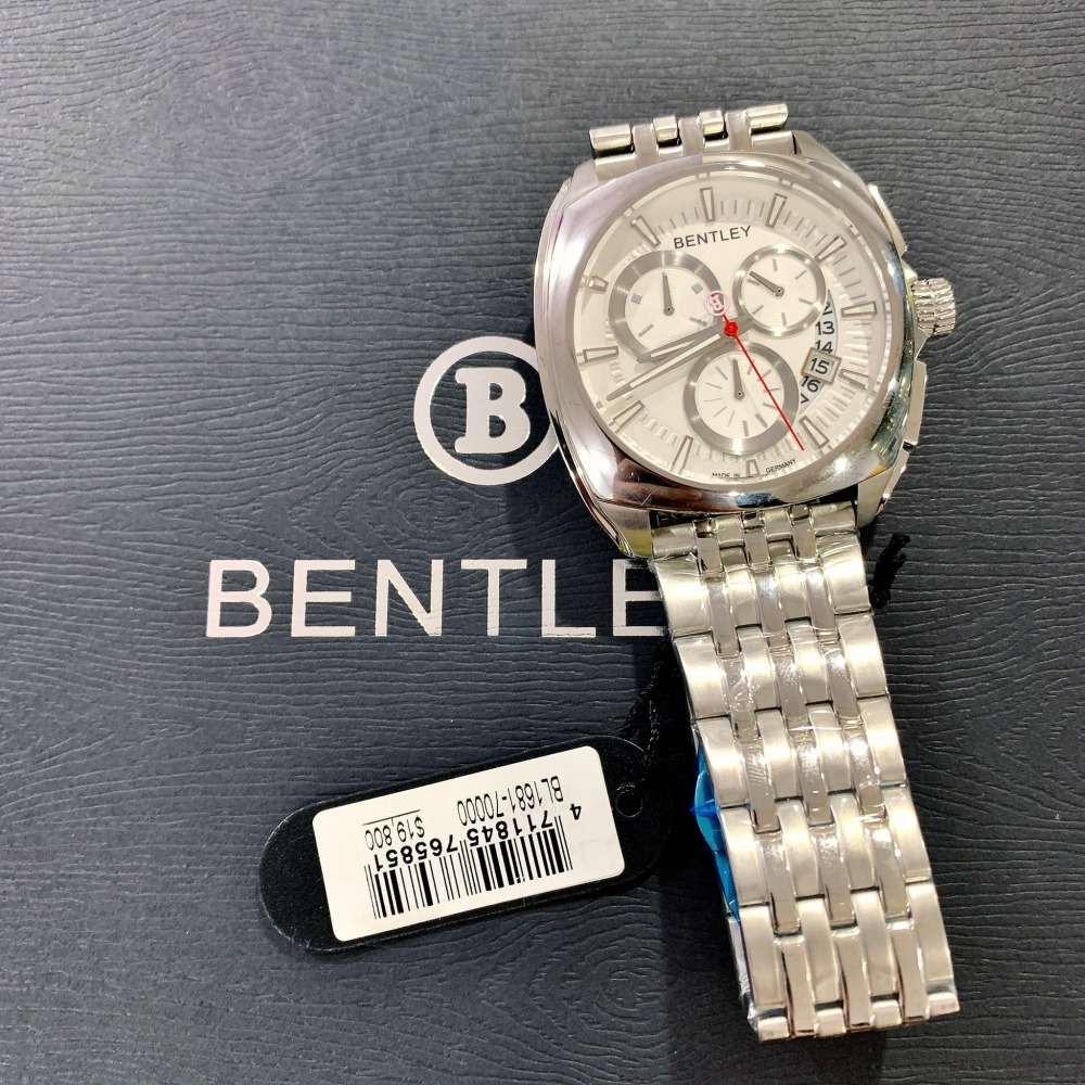 【賓利｜全新】現貨 BENTLEY 手錶 石英錶 男錶  真三眼 專櫃保固 鋼錶｜Little Bee 小蜜蜂精品-細節圖2