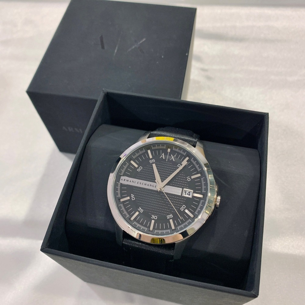 【AX｜賠本出清】現貨 ARMANI EXCHANGE 手錶 石英錶 2色可選 皮錶｜Little Bee 小蜜蜂精品-細節圖2