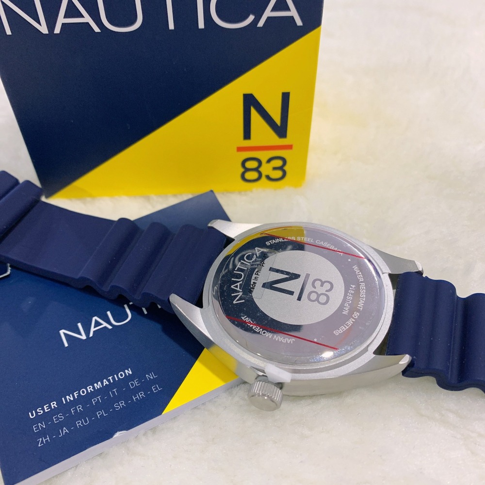 【諾帝卡｜全新】現貨 NAUTICA 手錶 石英錶 男錶 水鬼 帆船 橡膠錶｜Little Bee 小蜜蜂精品-細節圖3