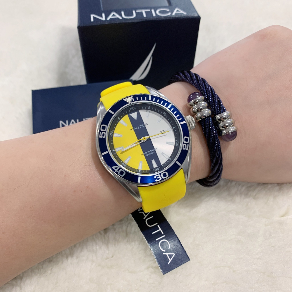 (Little bee小蜜蜂精品)NAUTICA 帆船錶 石英款橡膠錶-細節圖2