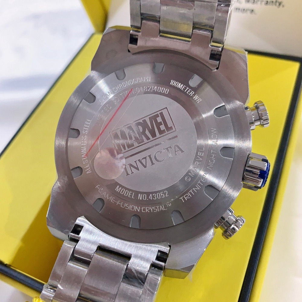 【英威塔｜全新】現貨 INVICTA 手錶 石英錶 美隊戰損 限量4000支 鋼錶 ｜Little Bee 小蜜蜂精品-細節圖3