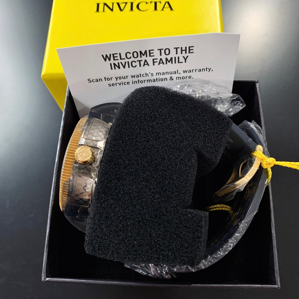 【英威塔｜全新】現貨 INVICTA 手錶 石英錶 男錶 6色可選 水鬼 龍鱗 橡膠錶｜Little Bee 小蜜蜂精品-細節圖8