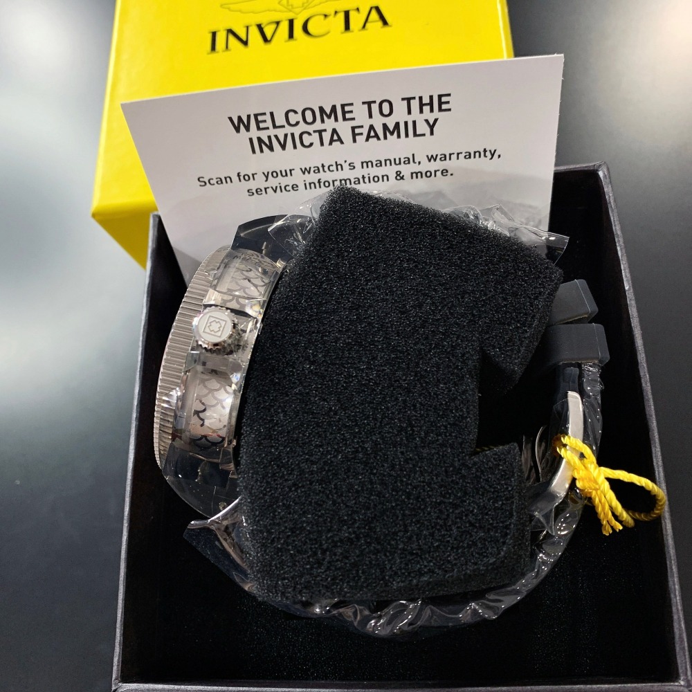 【英威塔｜全新】現貨 INVICTA 手錶 石英錶 男錶 6色可選 水鬼 龍鱗 橡膠錶｜Little Bee 小蜜蜂精品-細節圖9