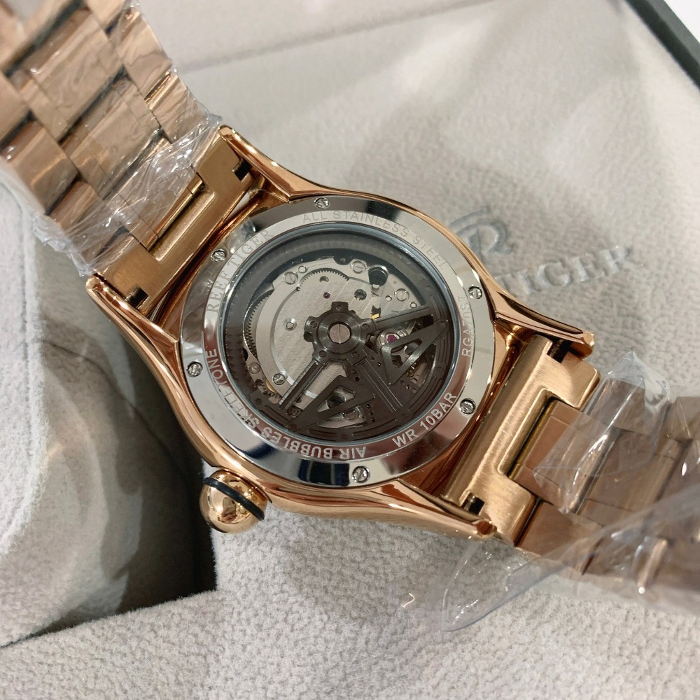 【瑞夫泰格｜全新】現貨 REEF TIGER 手錶 機械錶 男錶 2色可選 骷髏 鋼錶｜Little Bee 小蜜蜂精品-細節圖2