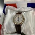 銀殼白面棕皮錶 小錶徑29mm