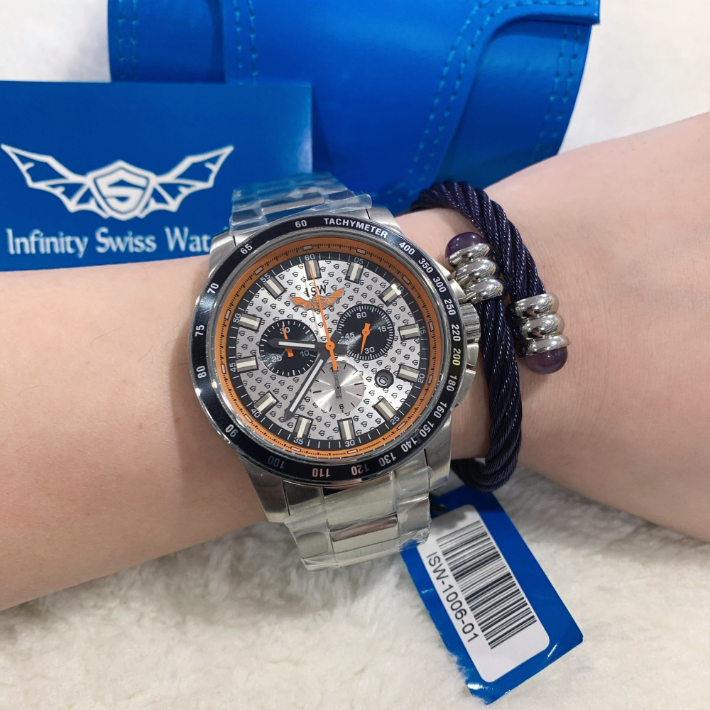 (Little bee小蜜蜂精品)Infinity Swiss Watch (ISW) 石英款 真三眼鋼錶-細節圖2