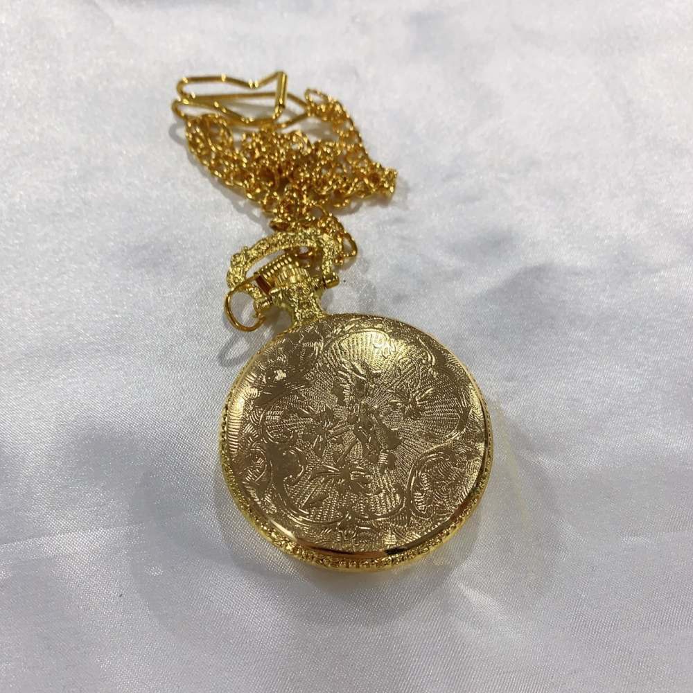 (4色可選)(Little bee小蜜蜂精品)POLO GEORGE ARIES 懷舊老貨 仿舊雕花復古懷錶-細節圖3