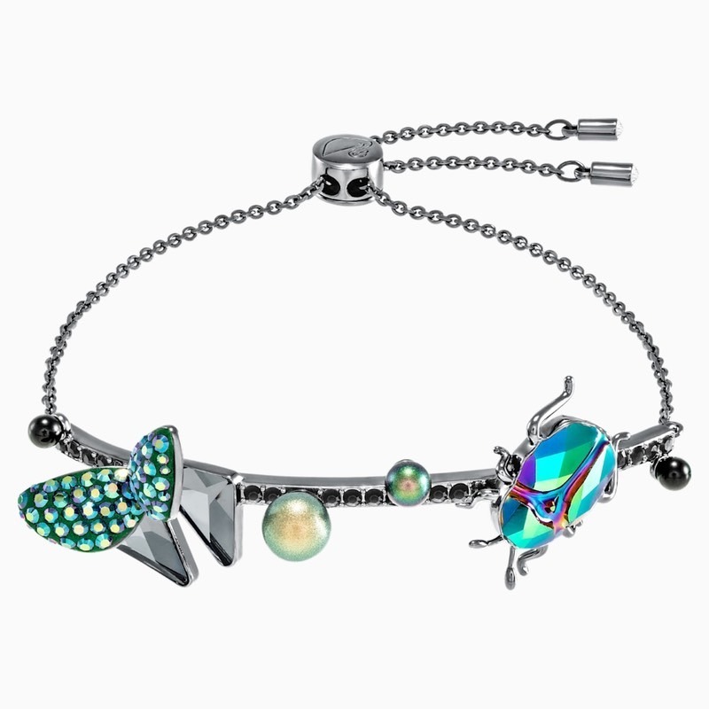 【施華洛世奇｜全新】現貨 SWAROVSKI 手環 昆蟲與美果 拉繩款 5410990｜Little Bee 小蜜蜂精品-細節圖2