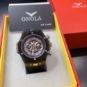 【ONOLA｜全新】現貨 石英錶 男錶 透明 手錶 4色可選 真三眼 計時功能 橡膠錶｜Little Bee 小蜜蜂精品-規格圖2