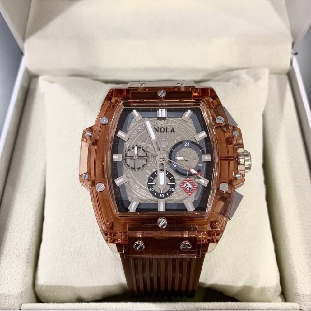 【ONOLA｜全新】現貨 石英錶 男錶 手錶 7色可選 真三眼 計時功能 橡膠錶 推薦｜Little Bee 小蜜蜂精品-細節圖7