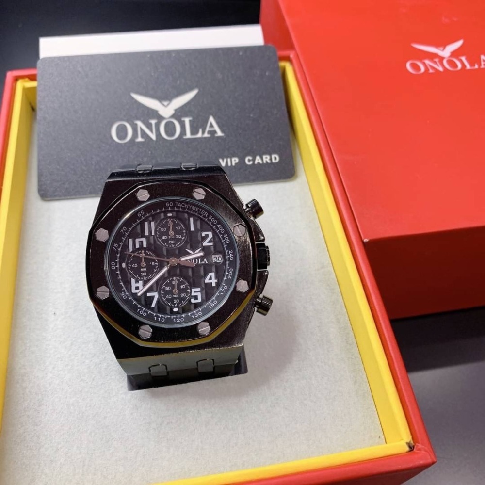 【ONOLA｜全新】現貨 石英錶 男錶 手錶 3色可選 真三眼 計時功能 橡膠錶｜Little Bee 小蜜蜂精品-細節圖3