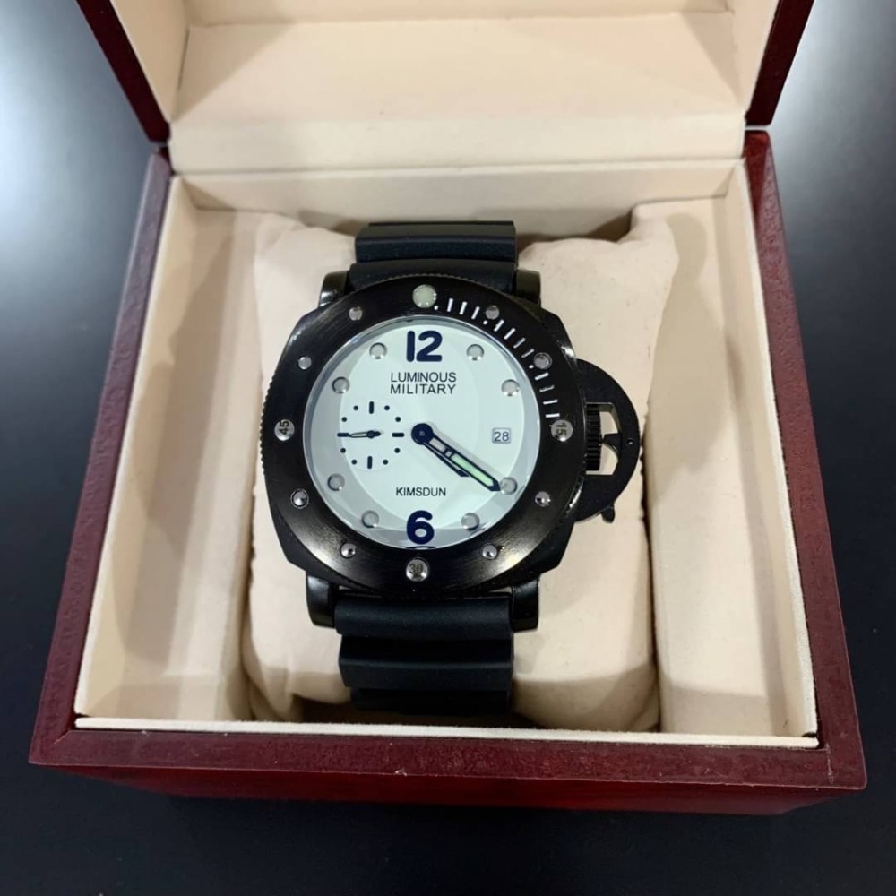 【金詩頓｜全新】現貨 手錶 KIMSDUN 石英錶 男錶 5色可選 大錶徑 橡膠錶｜Little Bee 小蜜蜂精品-細節圖2