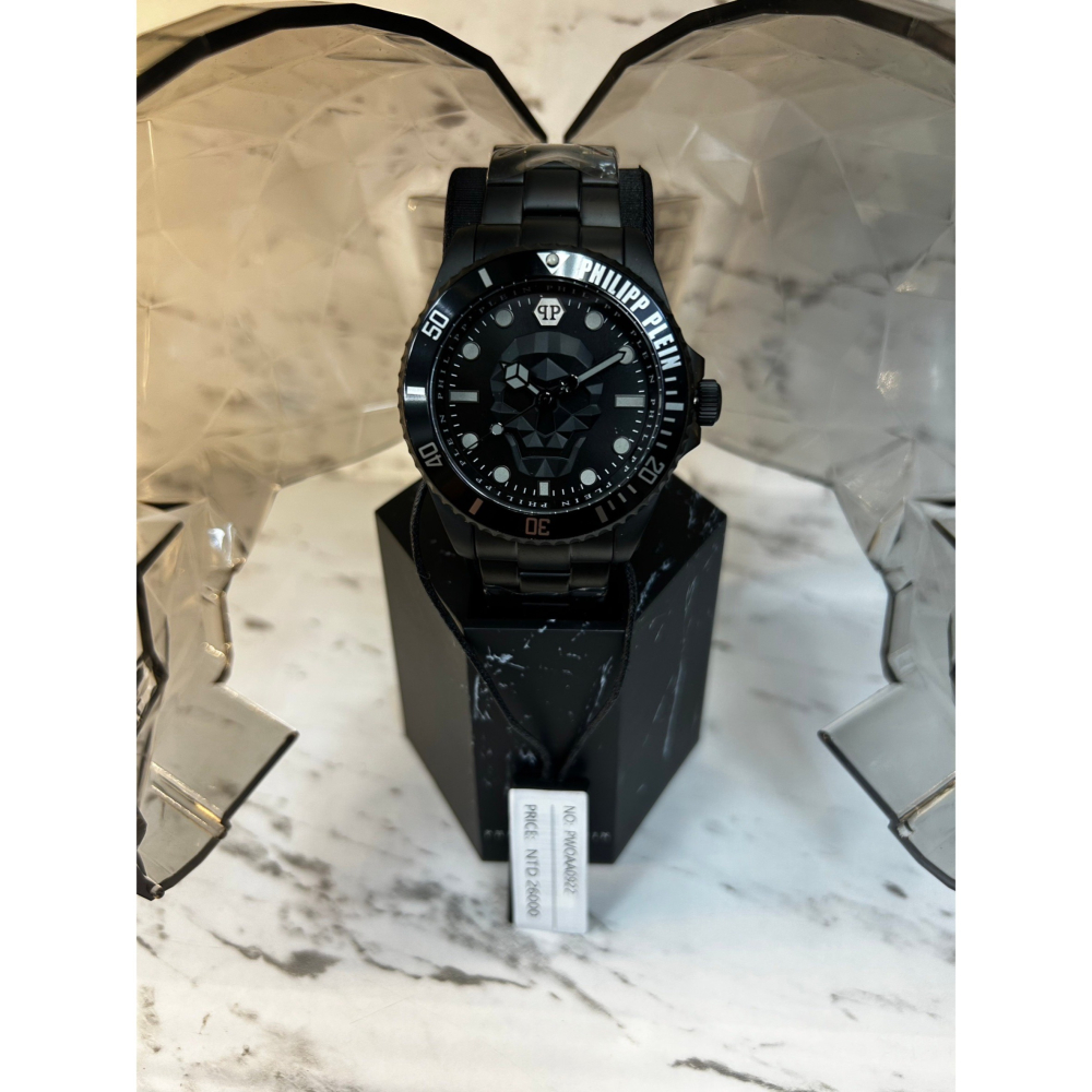 (3色可選)(Little bee小蜜蜂精品)Philipp Plein PP石英錶 骷髏石英水鬼鋼錶 原價26000-細節圖3