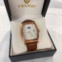 【特維斯｜全新】現貨 TEVISE 手錶 石英錶 男錶 5色可選 酒桶錶 日月相 皮錶｜Little Bee 小蜜蜂精品-規格圖5