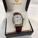 【特維斯｜全新】現貨 TEVISE 手錶 石英錶 男錶 5色可選 酒桶錶 日月相 皮錶｜Little Bee 小蜜蜂精品-規格圖5
