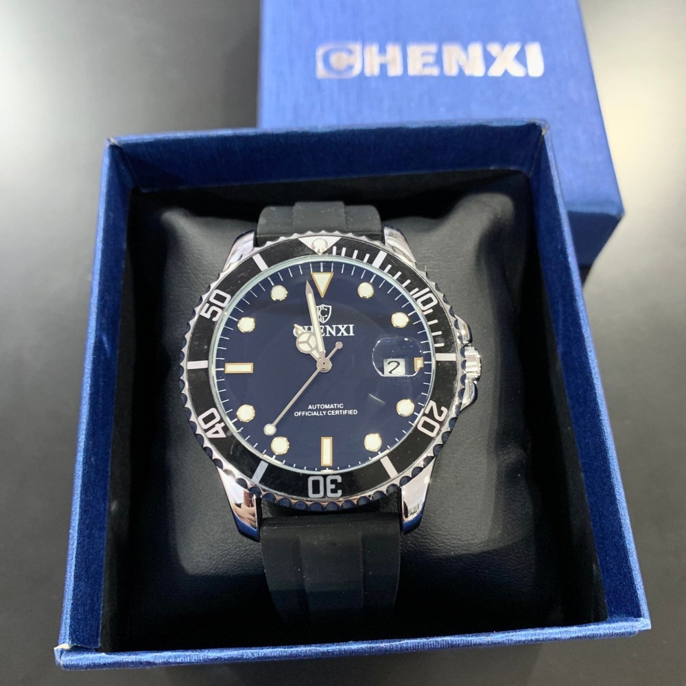 【晨曦｜全新】現貨 CHENXI 手錶 機械錶 2色可選 水鬼 橡膠錶｜Little Bee 小蜜蜂精品-細節圖2