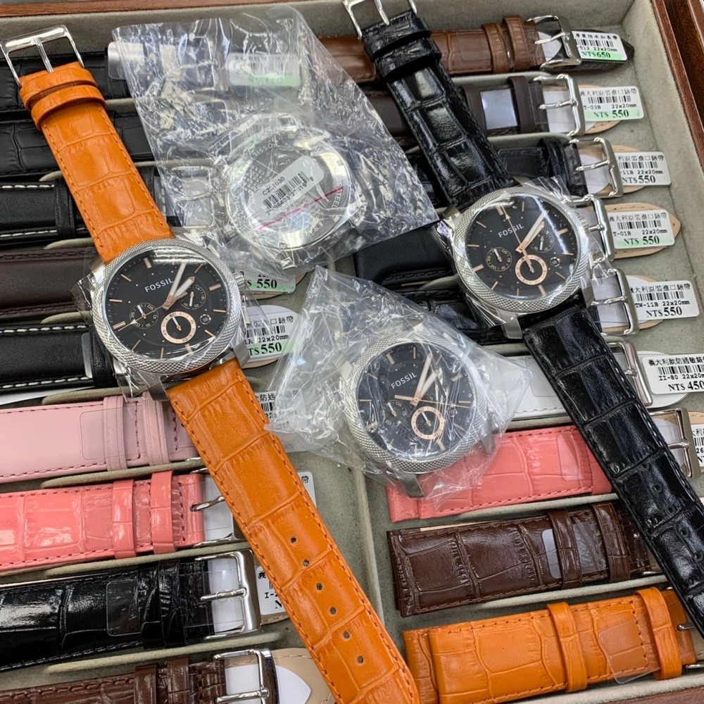 【化石｜全新】現貨 FOSSIL 純錶頭 真三眼 錶頭+錶帶 3種價任選 注意商品描述｜Little Bee 小蜜蜂精品-細節圖2