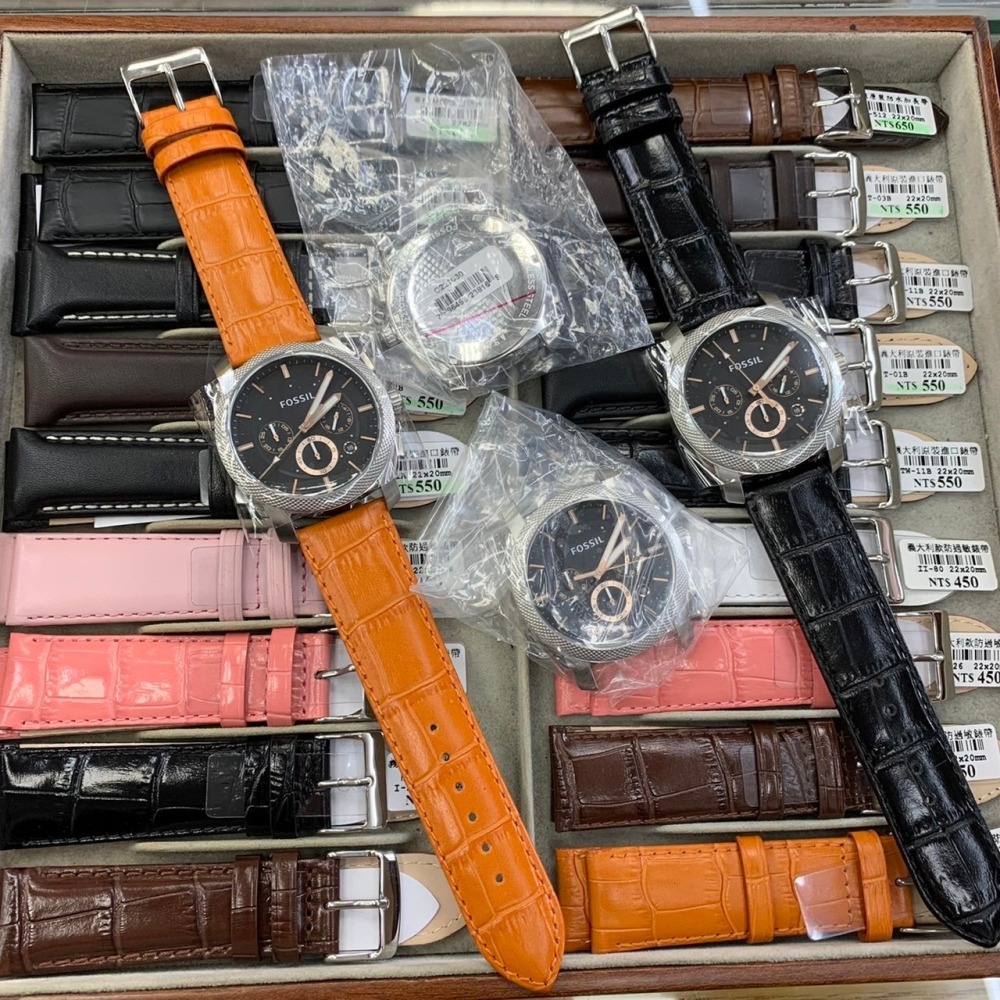 【化石｜全新】現貨 FOSSIL 純錶頭 真三眼 錶頭+錶帶 3種價任選 注意商品描述｜Little Bee 小蜜蜂精品-細節圖3