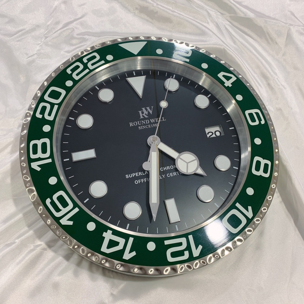 【浪威｜全新】現貨 ROUND WELL 掛鐘 超靜音 時鐘 2色可選 水鬼造型｜Little Bee 小蜜蜂精品-細節圖2