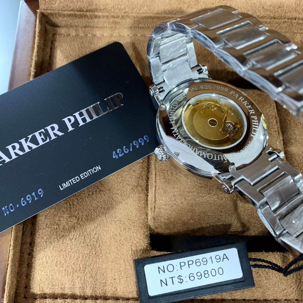 全球限量(Little bee小蜜蜂精品) PARKER PHILIP 派克菲利浦 PP6919A 石英鋼錶-細節圖2