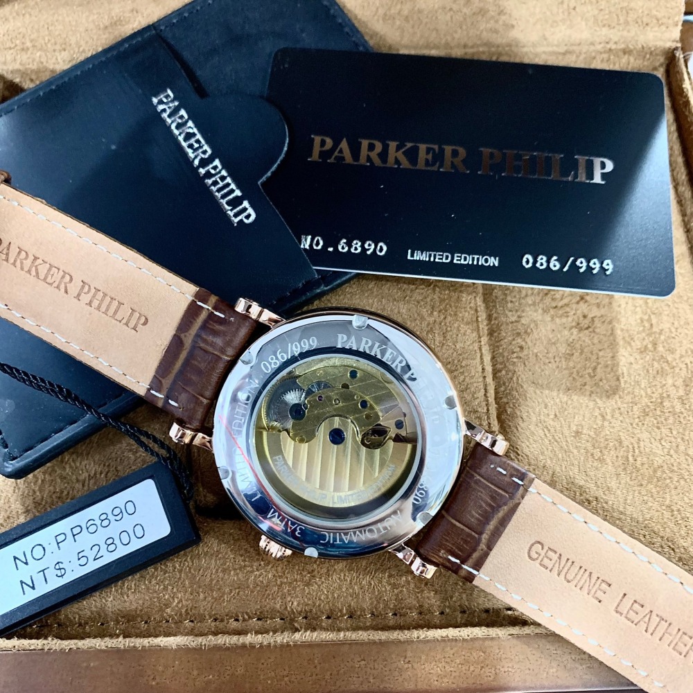 【派克菲利浦｜全新】預購 PARKER PHILIP 手錶 機械錶 PP6890 限量｜Little Bee 小蜜蜂精品-細節圖2