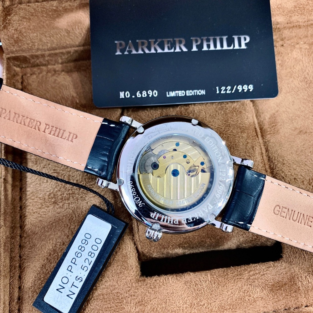 【派克菲利浦｜全新】預購 PARKER PHILIP 手錶 機械錶 PP6890 限量｜Little Bee 小蜜蜂精品-細節圖4