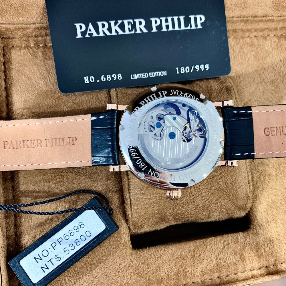 【派克菲利浦｜全新】預購 PARKER PHILIP 手錶 機械錶 PP6898 限量｜Little Bee 小蜜蜂精品-細節圖2