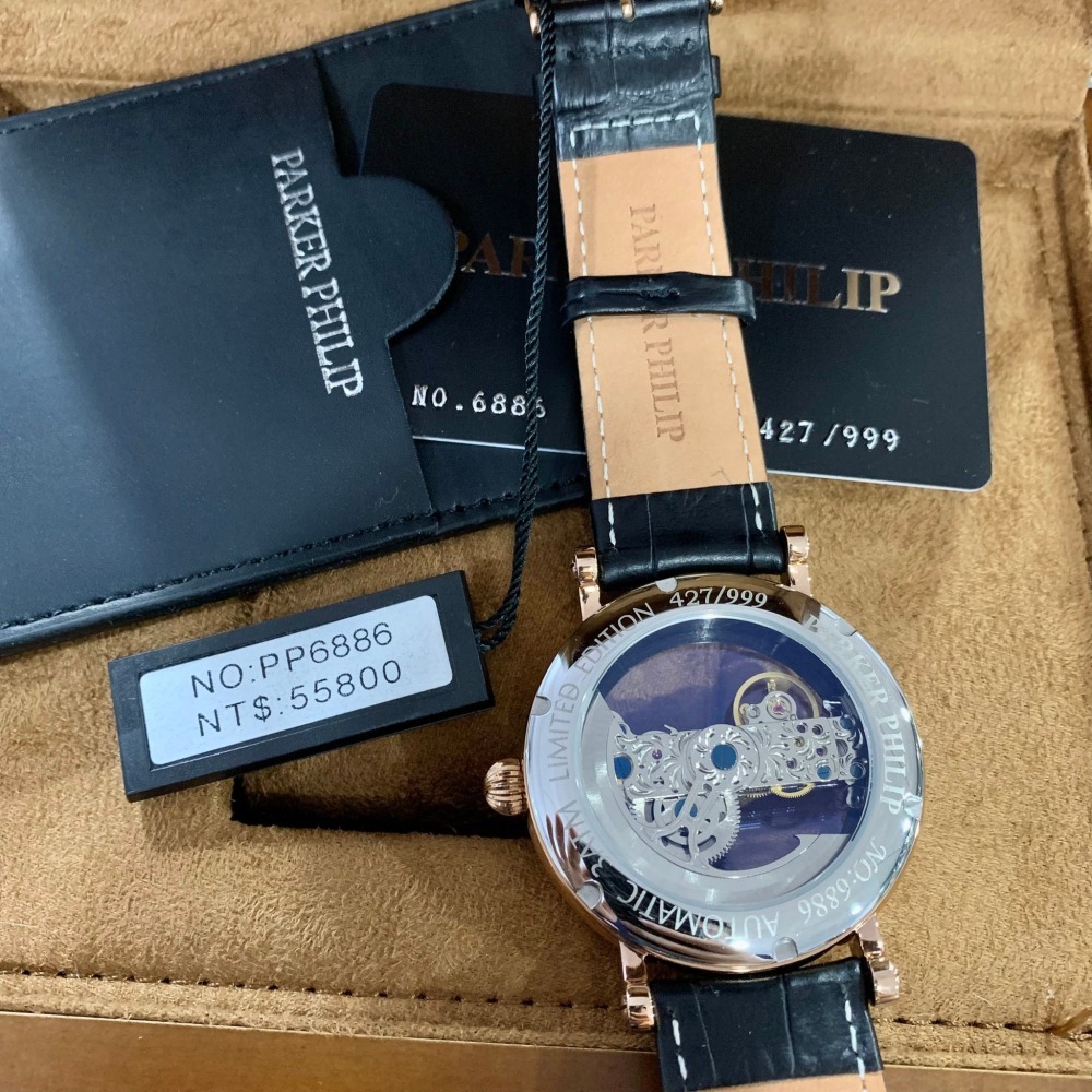 【派克菲利浦｜全新】預購 PARKER PHILIP 手錶 機械錶 PP6886 限量｜Little Bee 小蜜蜂精品-細節圖4