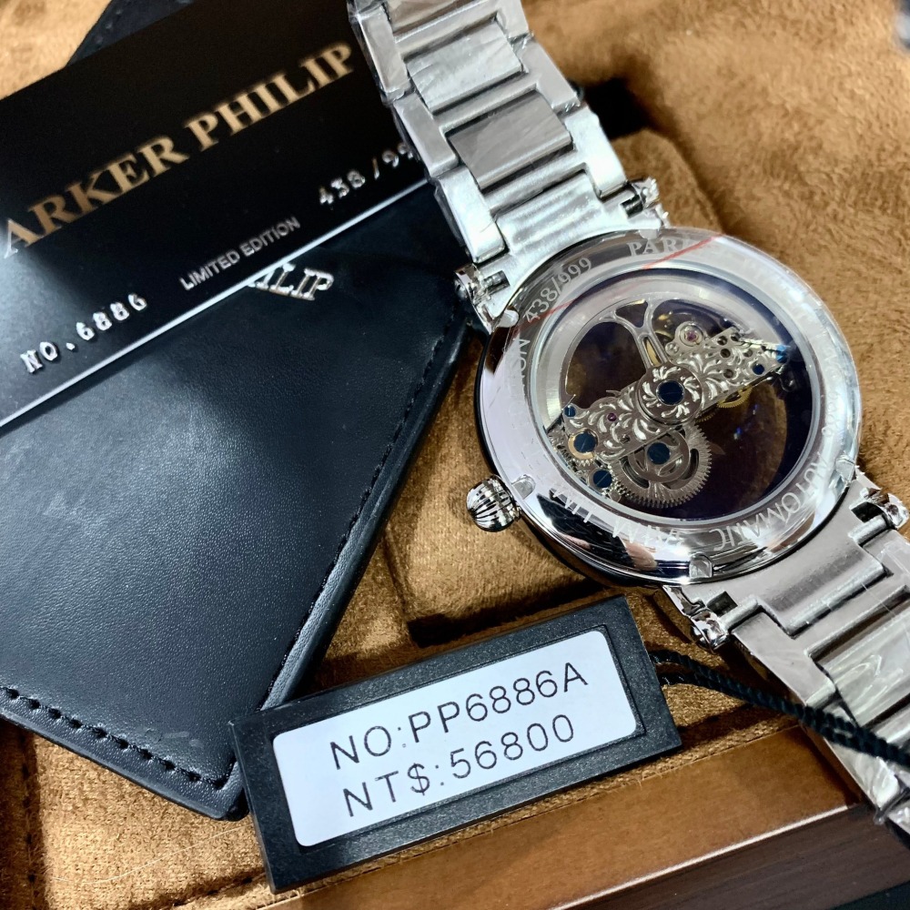 【派克菲利浦｜全新】預購 PARKER PHILIP 手錶 機械錶 PP6886A｜Little Bee 小蜜蜂精品-細節圖2