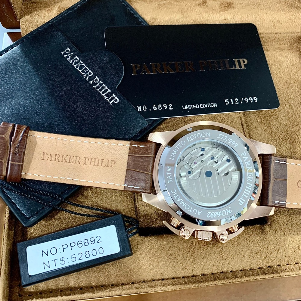 【派克菲利浦｜全新】預購 PARKER PHILIP 手錶 機械錶 PP6892 限量｜Little Bee 小蜜蜂精品-細節圖2