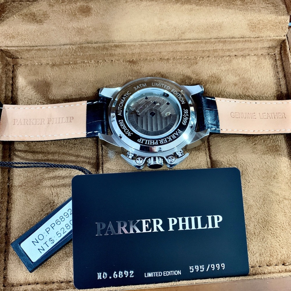 【派克菲利浦｜全新】預購 PARKER PHILIP 手錶 機械錶 PP6892 限量｜Little Bee 小蜜蜂精品-細節圖4