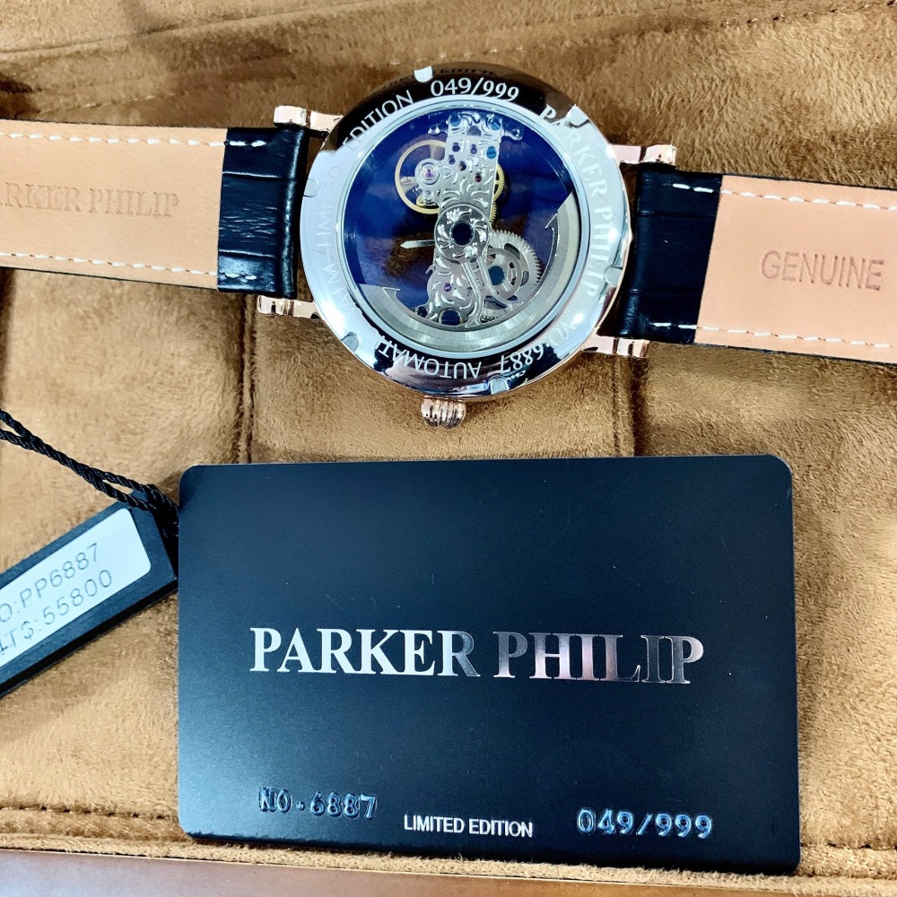 【派克菲利浦｜全新】預購 PARKER PHILIP 手錶 機械錶 PP6887 限量｜Little Bee 小蜜蜂精品-細節圖2