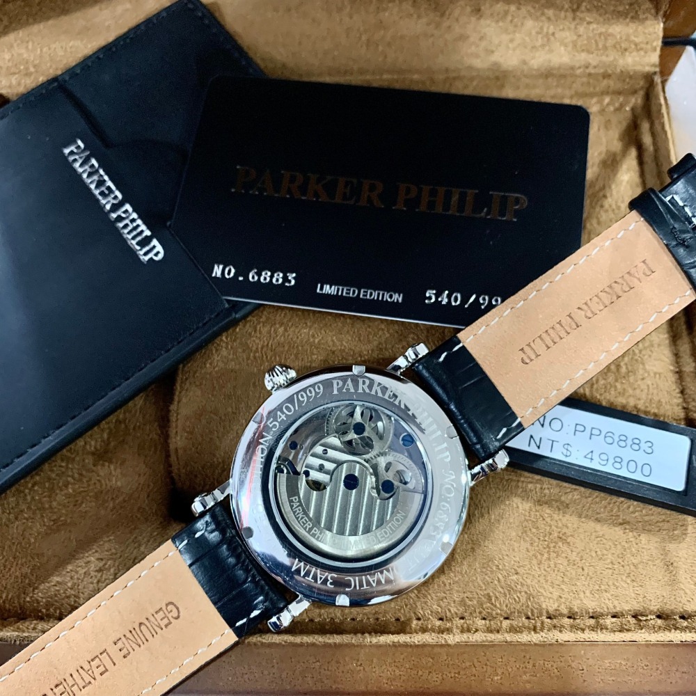【派克菲利浦｜全新】預購 PARKER PHILIP 手錶 機械錶 PP6883 限量｜Little Bee 小蜜蜂精品-細節圖4