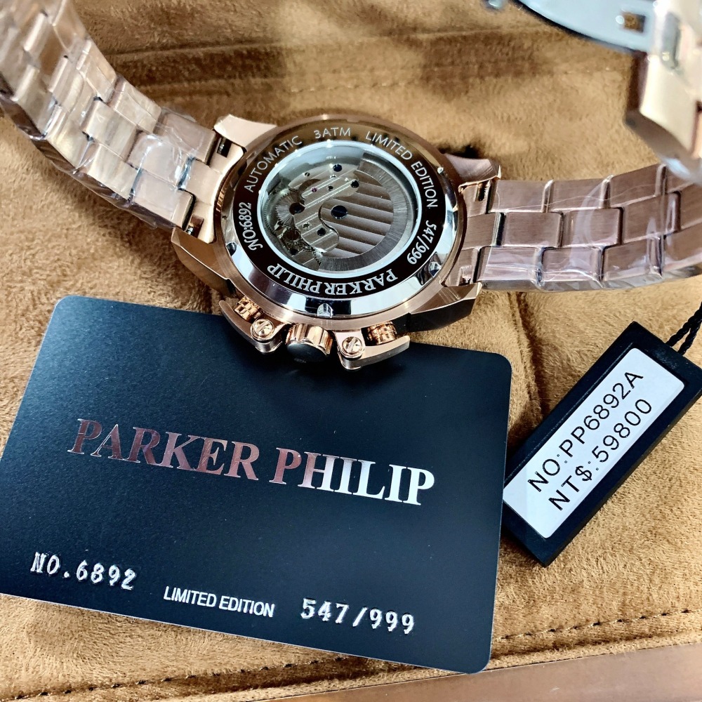 【派克菲利浦｜全新】預購 PARKER PHILIP 手錶 機械錶 PP6892A｜Little Bee 小蜜蜂精品-細節圖2