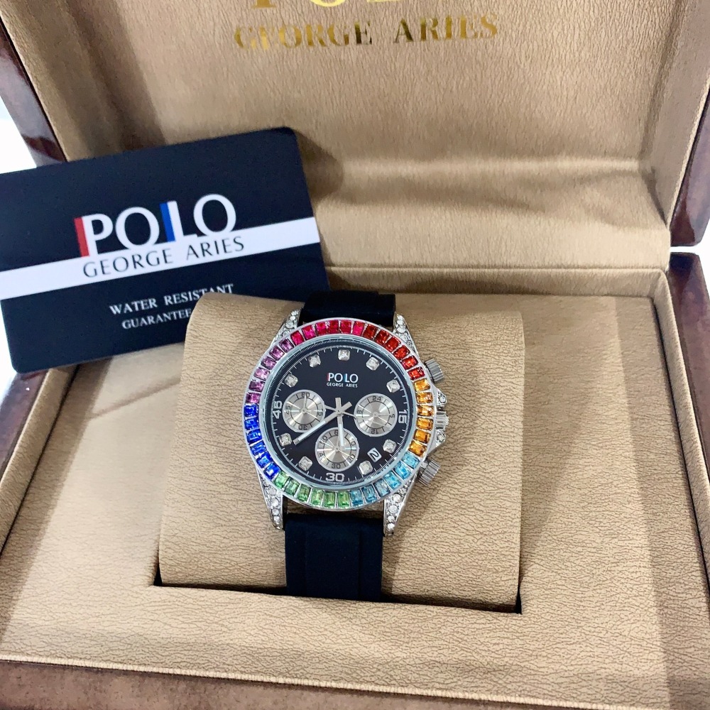 【保羅喬治｜全新】現貨 POLO GEORGE ARIES 手錶 石英錶 2色 橡膠錶｜Little Bee 小蜜蜂精品-細節圖2