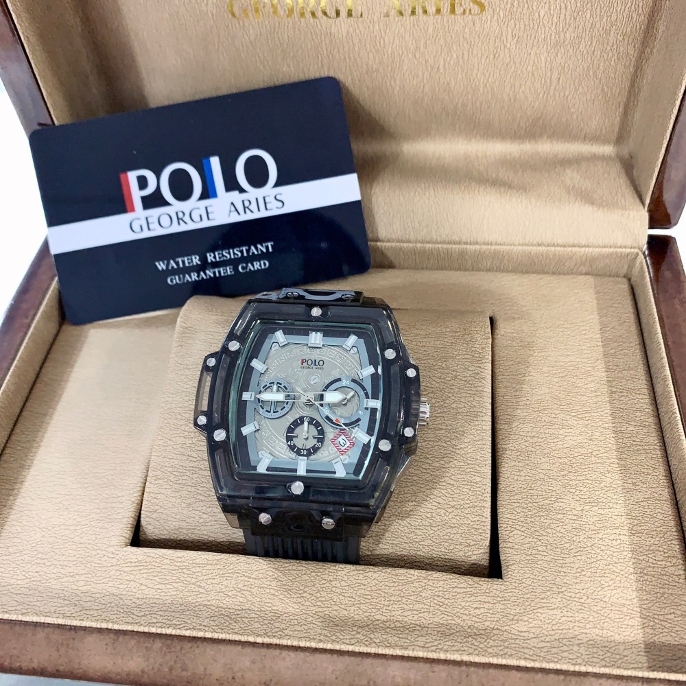 【保羅喬治｜全新】現貨 POLO GEORGE ARIES 手錶 石英錶 2色 橡膠錶｜Little Bee 小蜜蜂精品-細節圖2