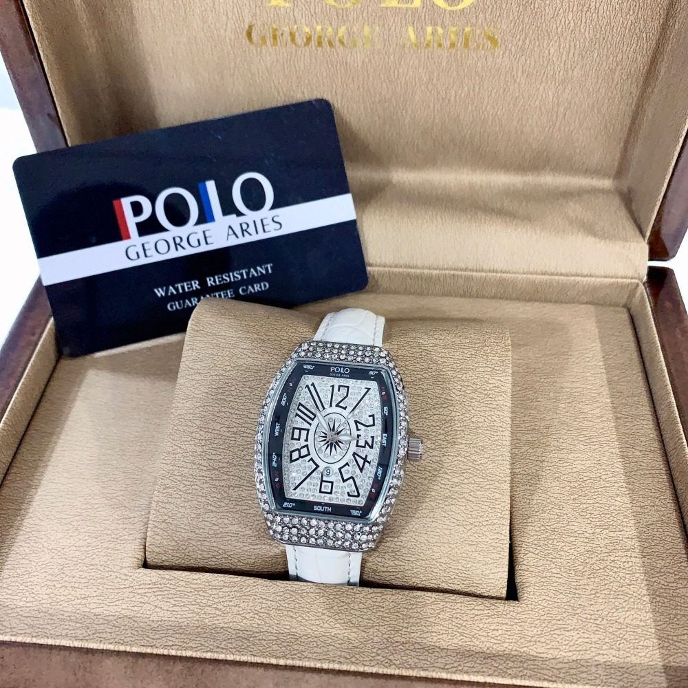 【保羅喬治｜全新】現貨 POLO GEORGE ARIES 手錶 石英錶 2色 皮錶｜Little Bee 小蜜蜂精品-細節圖2