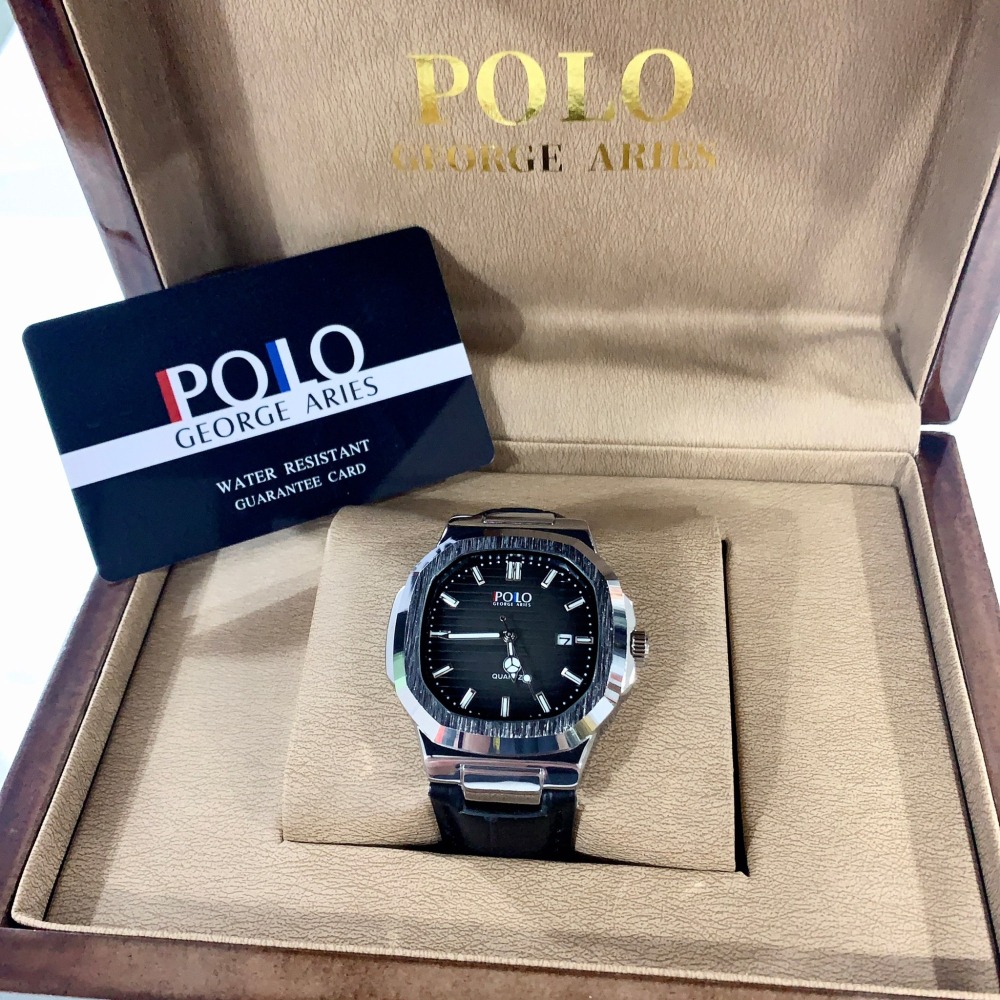 【保羅喬治｜全新】現貨 POLO GEORGE ARIES 手錶 石英錶 2色 皮錶｜Little Bee 小蜜蜂精品-細節圖2