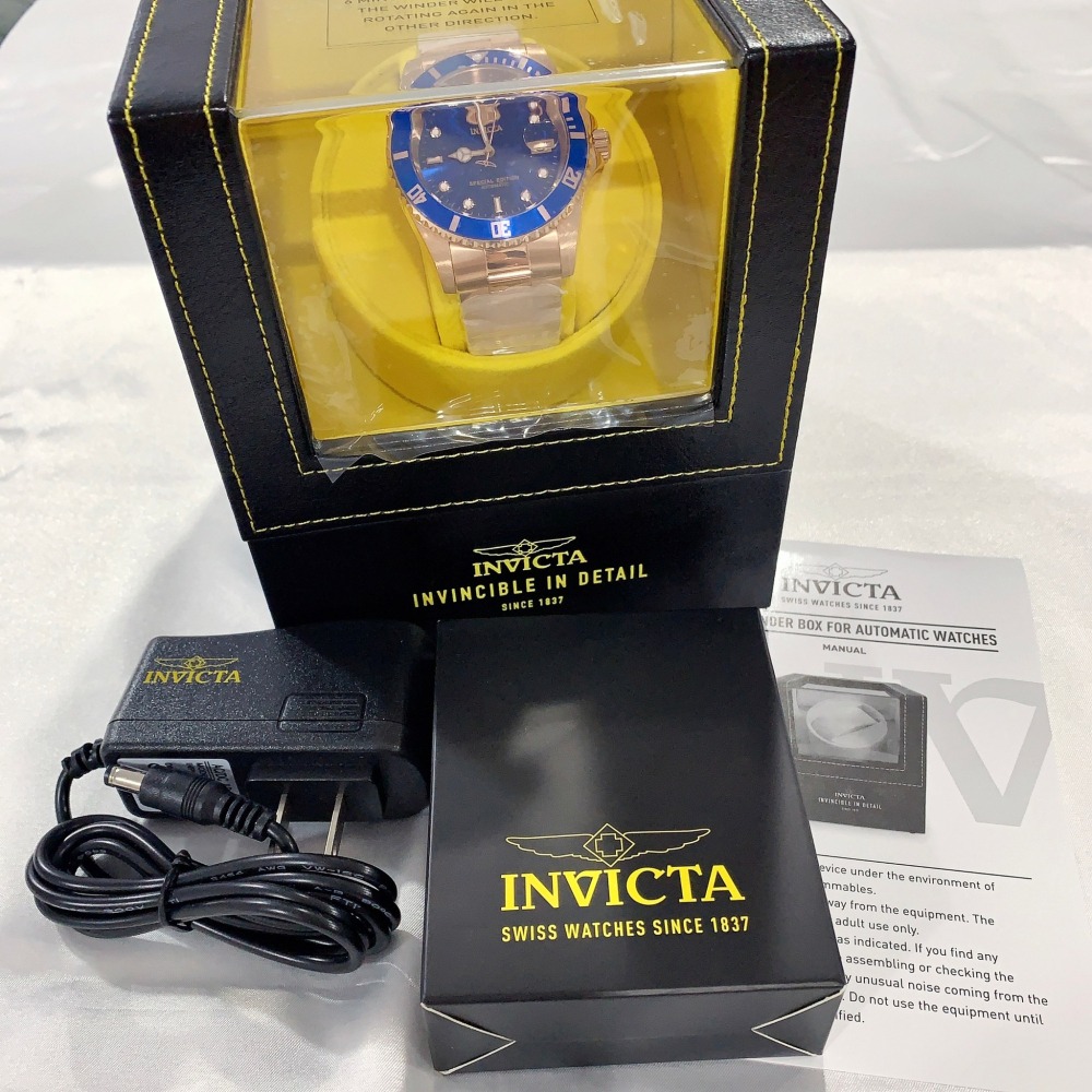 【英威塔｜全新】現貨 INVICTA 手錶 機械錶 男錶 動能盒 水鬼 上鍊盒 鋼錶｜Little Bee 小蜜蜂精品-細節圖2