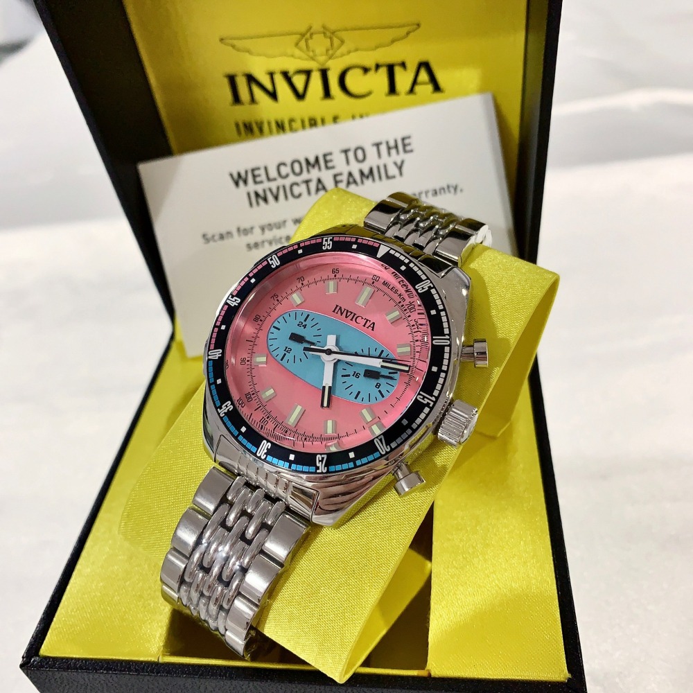 【英威塔｜全新】現貨 INVICTA 手錶 石英錶 男錶 跑車碼表 計時功能 鋼錶｜Little Bee 小蜜蜂精品-細節圖2